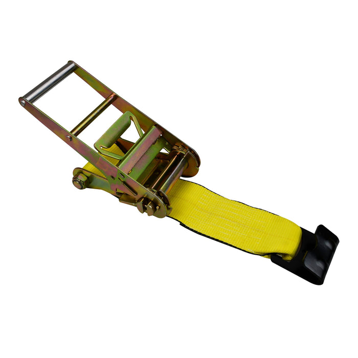 4″ Ratchet Strap with Flat Hook - FIXED SIDE ONLY
