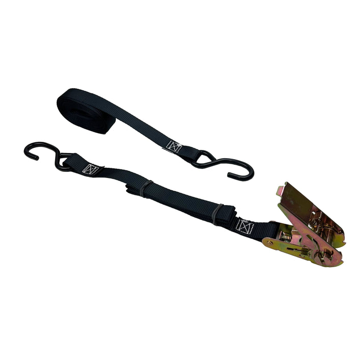 1" x 20' Ratchet Strap with S-Hooks