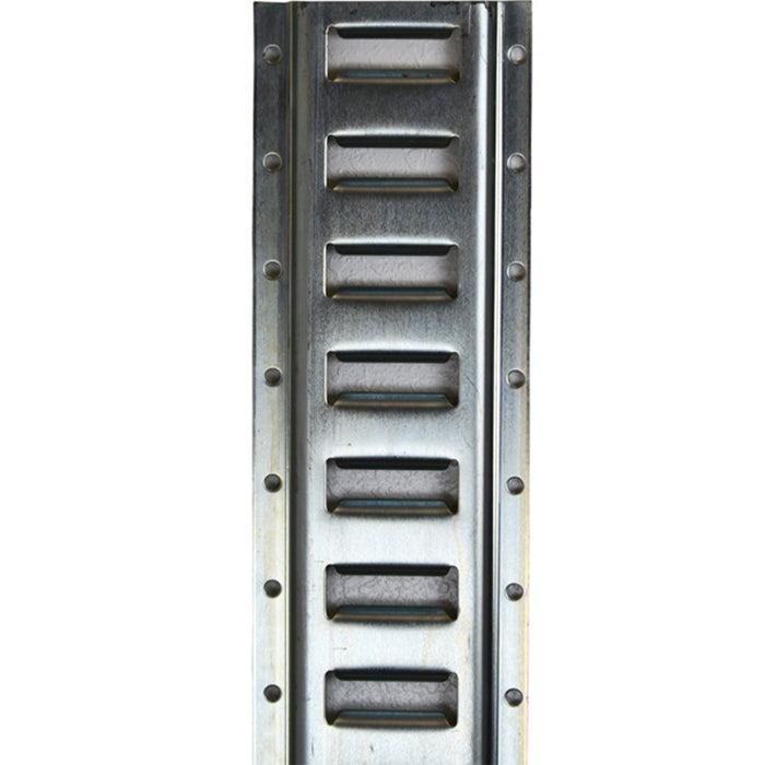 10' Series E-Track Flanged, Horizontal, Galvanized