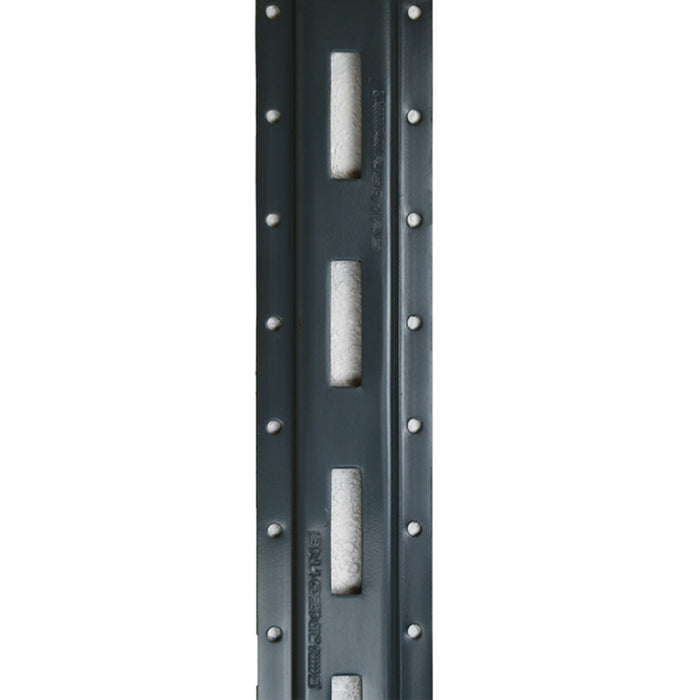 10' Series E-Track Flanged, Vertical, Powder Coated