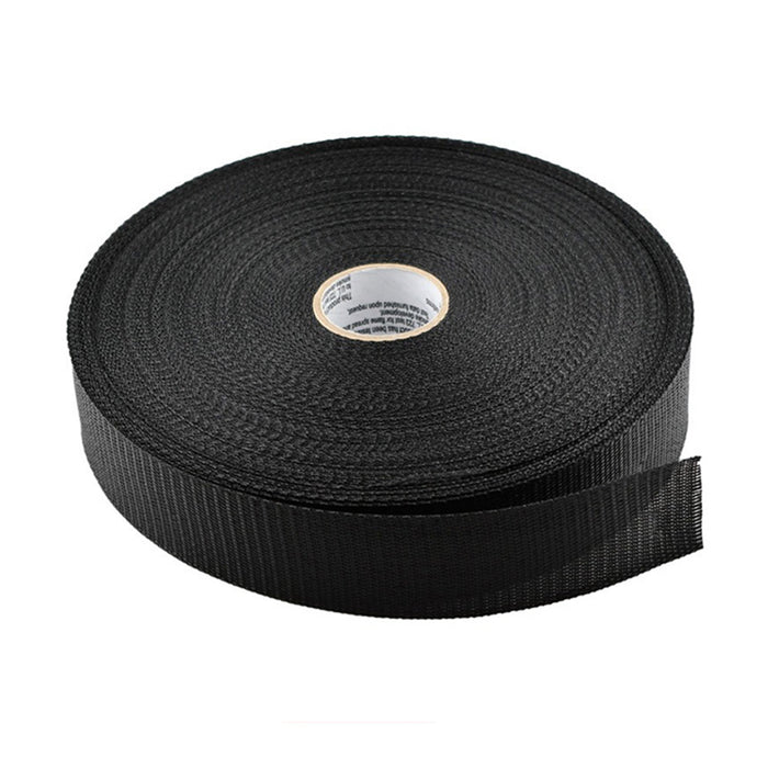 45 mm X 100 yd Monofilament Polypropylene Webbing, B.S. 200 lbs - Black