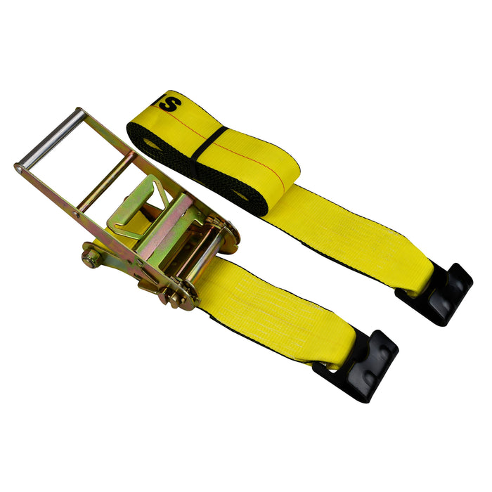 4″ x 30′ Ratchet Strap with Flat Hook