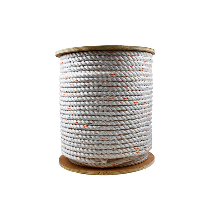 Poly-Dac Cal Truck Rope, 5/8'' x 150', White/Orange