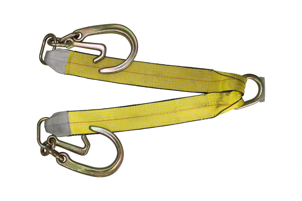 V Strap with Mini J & 8'' Hooks — CargoControlStore