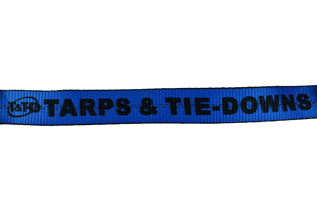 2'' x 14' Auto Tie Down Ratchet Strap with Wire Hook and Rubber Cleats