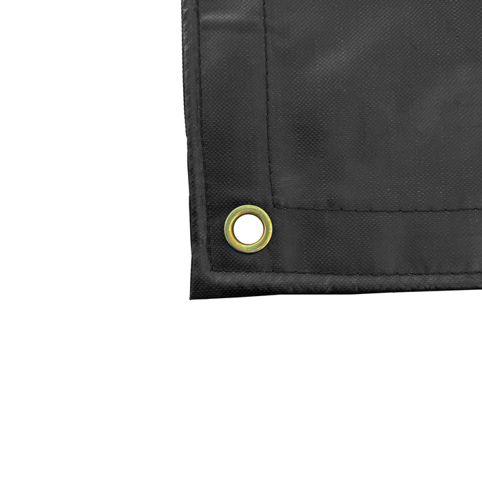 Heavy Duty Lumber Truck Tarps - 16' x 27' (4' Drop) Black 12 oz