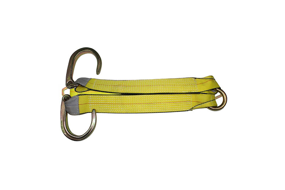 V Strap with 8'' J Hooks — CargoControlStore
