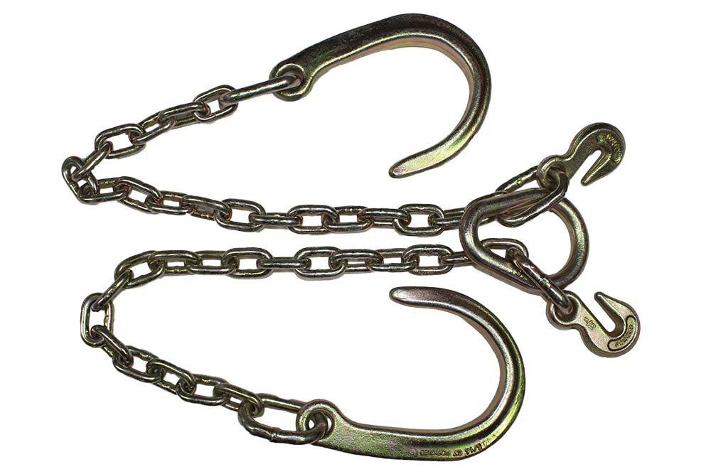 V Chain with 8'' J Hooks — CargoControlStore